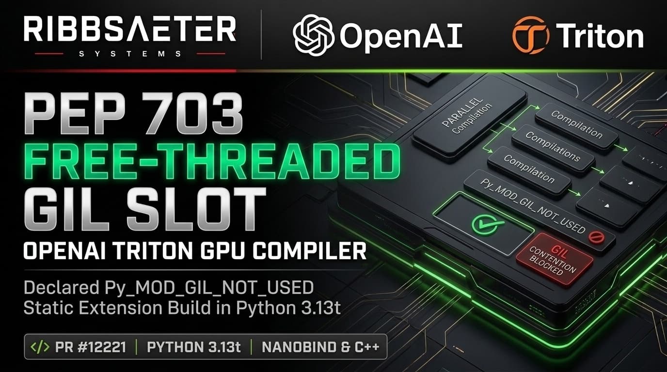 OpenAI Triton PEP 703 Free-Threaded GIL Slot Declaration case study by Patrick Ribbsaeter